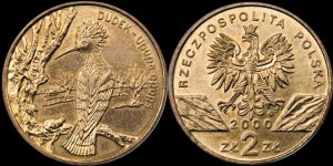 Polska, 2 Złote 2000, Dudek, stan I