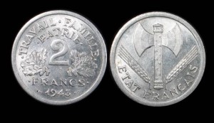 Francja, 2 Franc różne roczniki, KM 904.1, Stan III