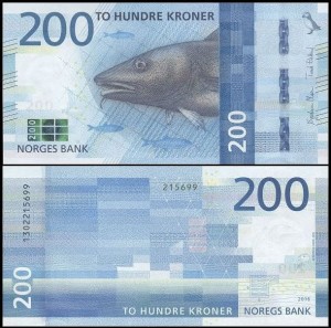 NORWEGIA, 200 KRONER 2016 Pick 55
