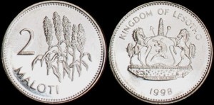 Lesoto, 2 Maloti 1998, Kukurydza, KM 58