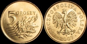 Polska, 5 Groszy 2007