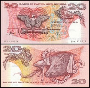PAPUA NOWA GWINEA, 20 KINA (1996), Sygn. 7, Pick 10b(2)