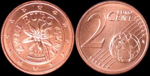 EURO-Austria Kwiat-Szarotka, 2 centy 2011, KM 3083, Stan I