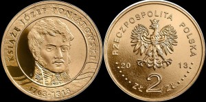 Polska, 2 Złote 2013, Józef Poniatowski