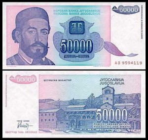 JUGOSŁAWIA, 50000 DINARA 1993 Pick 130