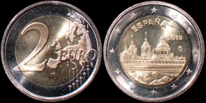 Euro-Hiszpania 2 Euro 2013 Eskurial, Stan I