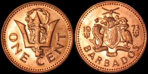 Barbados, 1 Cent różne roczniki, KM 10 Stan I