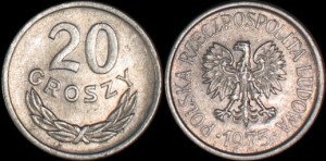 Polska, 20 Groszy 1975