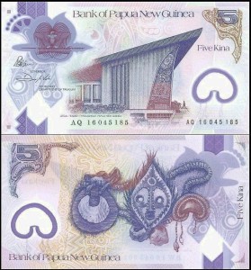 PAPUA NOWA GWINEA, 5 KINA 2016, plastik, Pick 51