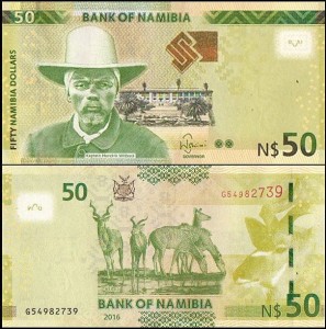 NAMIBIA, 50 NAMIBIA DOLLARS 2016 Pick 13b