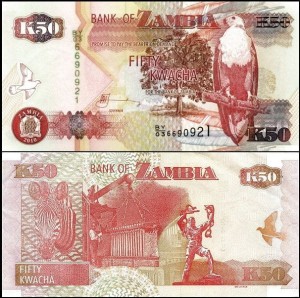 ZAMBIA, 50 KWACHA 2010 Pick 37i