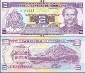 HONDURAS, 2 LEMPIRAS 2014, Pick 97b