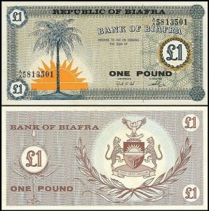BIAFRA, 1 POUND (1968) Pick 2 