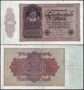 NIEMCY, 5000 MAREK 19.11.1922 Pick 78