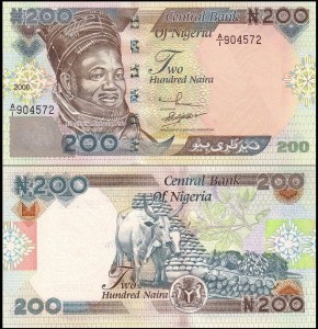 NIGERIA, 200 NAIRA 2000 Pick 29a