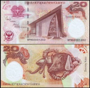 PAPUA NOWA GWINEA, 20 KINA 2008, Pick 36a
