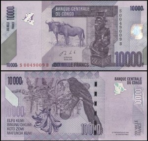 KONGO - REPUBLIKA, 10000 FRANCS 2013, Pick 103b