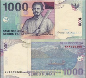 INDONEZJA, 1000 RUPIAH 2000/2013 Pick 141mR