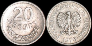 Polska, 20 Groszy 1970