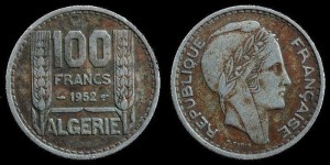 Algieria, 100 Franków, KM 93