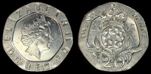 Anglia, 20 Pensów, KM 990