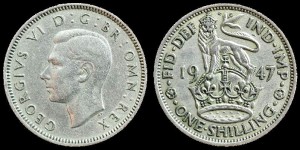 Anglia, Shilling różne roczniki, KM 863, Stan III