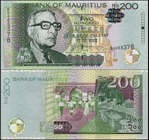 MAURITIUS, 200 RUPEES 2013, Pick 61b