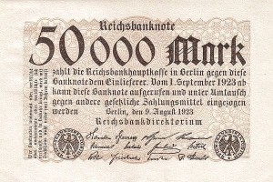 NIEMCY, 50000 MARK 9.VIII.1923 Pick 99