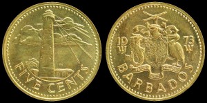 Barbados, 5 Cents Latarnia, KM 11