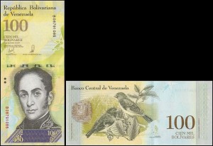 WENEZUELA, 100000 BOLIVARES 13.12.2017, seria B, Pick 100b(2)