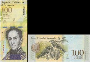 WENEZUELA, 100000 BOLIVARES 13.12.2017, seria B, Pick 100d(1)