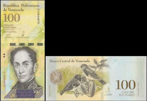 WENEZUELA, 100000 BOLIVARES 13.12.2017, seria C, Pick 100d(2)