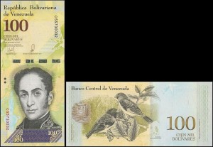WENEZUELA, 100000 BOLIVARES 13.12.2017, seria C, Pick 100e