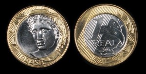 Brazylia, 1 Real Bimetal różne roczniki, KM 652a, Stan I-