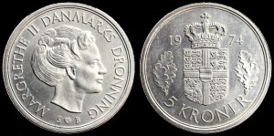 Dania, 5 Kroner ,KM 863.1, Stan I-