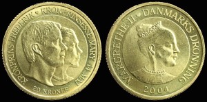 Dania, 20 Kroner 2004 ślub, KM 894