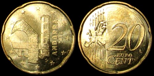 e. Andorra, 20 Centów 2014km 524.jpg