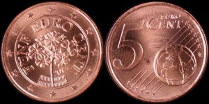 EURO-Austria Pierwiosnek, 5 centów 2013, KM 3084, Stan I