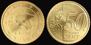 EURO-Estonia, 50 Centów 2018, KM 66, Stan I
