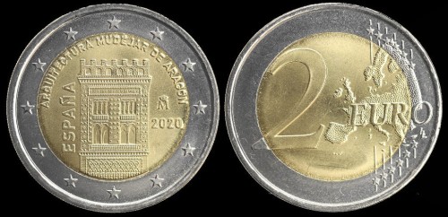 e Hiszpania 2 euro 2020 Aragonia i styl architekt mudejar unesco.jpeg