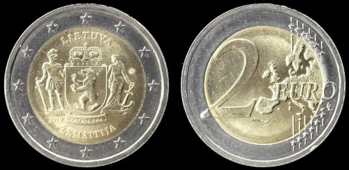 E Litwa 2 euro 2019 Żemaitija.jpeg