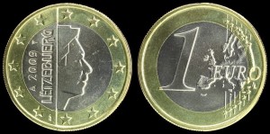 EURO-Luksemburg, 1 Euro Bimetal 2009, Książę Henryk, KM 92, Stan I 