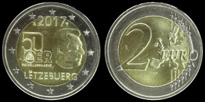 Euro-Luksemburg 2 Euro 2017 50 lat ochotniczej armii, Stan I