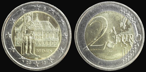 e niemcy 2 euro 2010 D brema km.jpeg