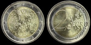 EURO-Niemcy, 2 Euro 2019 J, 30 lat upadku muru berlińskiego, Stan I