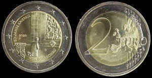EURO-Niemcy, 2 Euro 2020 D Willy Brandt 50- roczn, stan I 