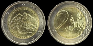 EURO-Portugalia, 2 Euro 2018, 250 lat ogrodu botanicznego, stan I