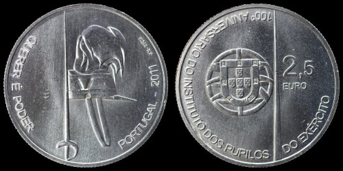 E Portugalia 2,5 euro 2011 szpada i czako km 809.jpeg