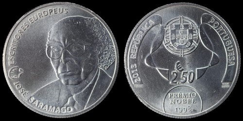 E Portugalia 2,5 euro 2013 Jose Saramago km 829.jpeg