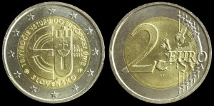 	EURO-Słowacja, 2 Euro 2014, 10 lat Słowacji w UE, KM 134